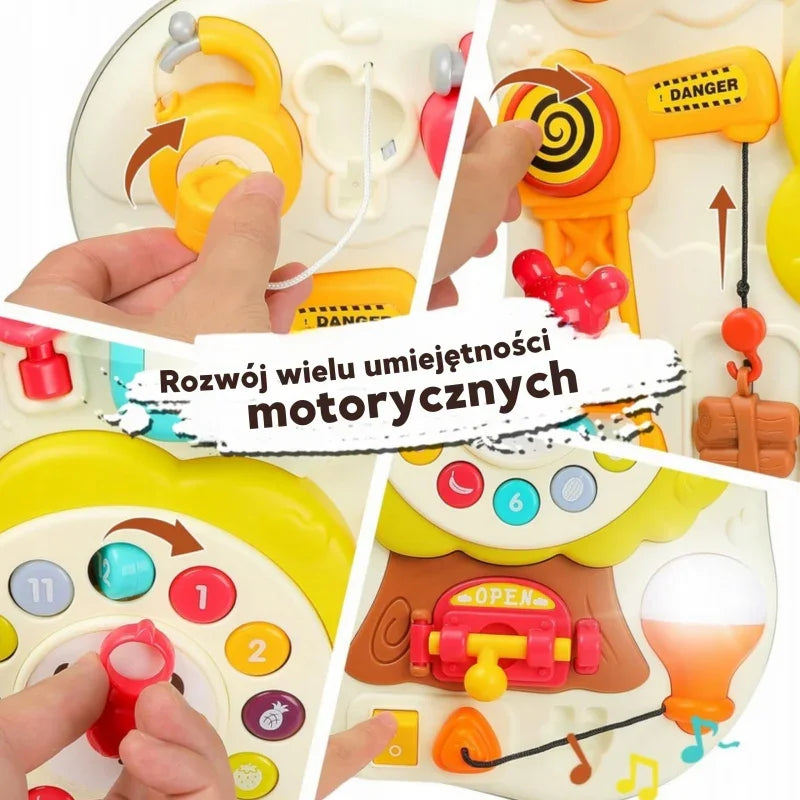 WOOPIE Tablica Montessori Manipulacyjna Sensoryczna Interaktywna dla Malucha - zabawki-dla-dziewczynki