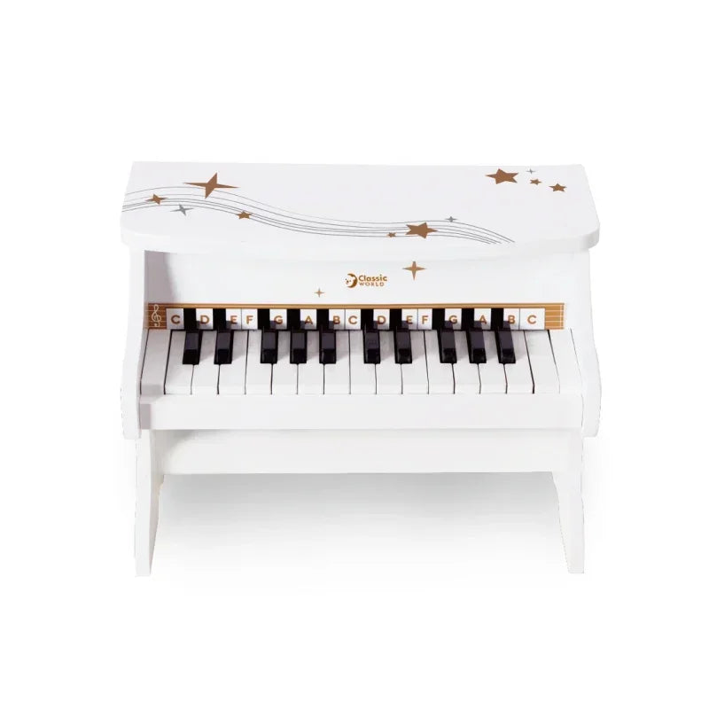 Drewniane pianino CLASSIC WORLD dla dzieci z nutami - zabawki-dla-dziewczynki