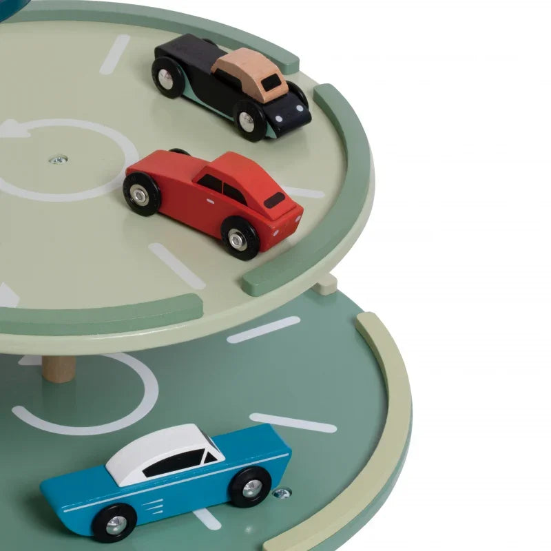 CLASSIC WORLD Wielopoziomowy Parking Auta Helikopter Dystybutor Myjnia + Akc. - zabawki-dla-dziewczynki