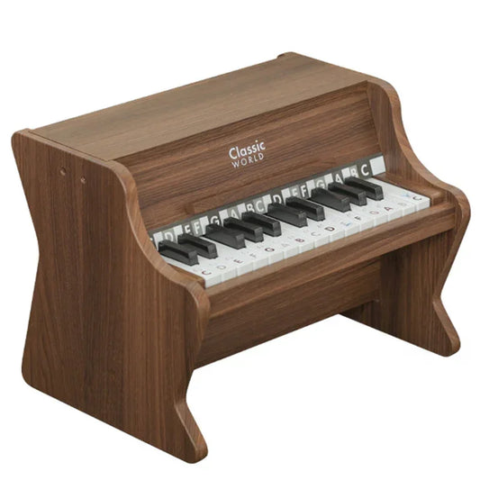 CLASSIC WORLD Drewniane Pianino Klasyczne + Książeczka do Nauki - zabawki-dla-dziewczynki