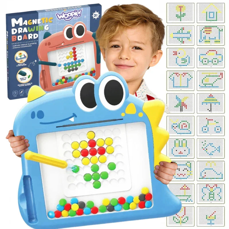 WOOPIE Tablica Magnetyczna dla Dzieci Montessori MagPad Dinozaur - zabawki-dla-dziewczynki