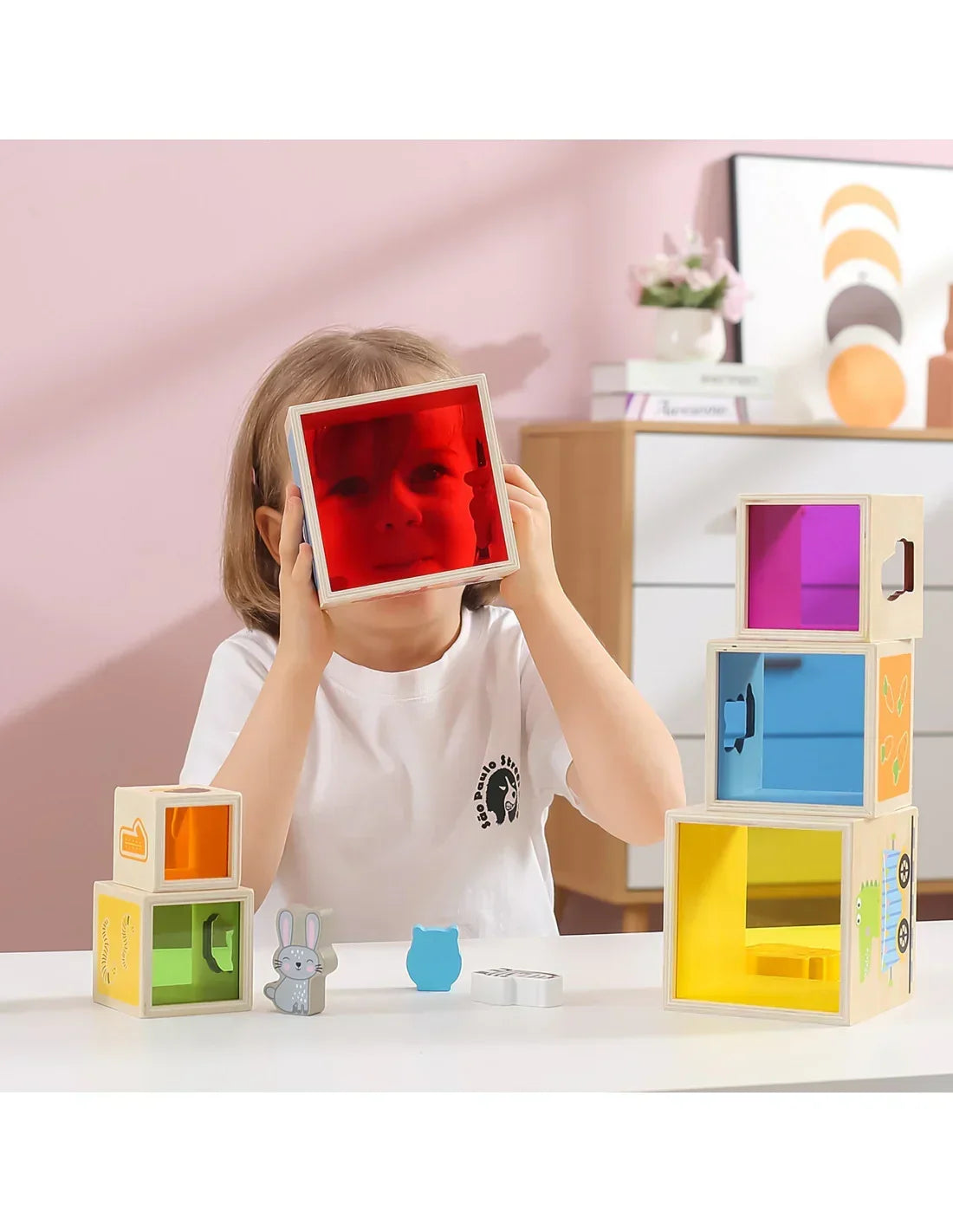 VIGA sorter Montessori piramidka klocki dla dzieci - zabawki-dla-dziewczynki