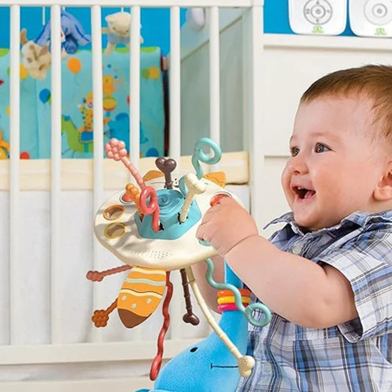 WOOPIE BABY gryzak wielofunkcyjny lis zabawka sensoryczna Montessori  - zabawki-dla-dziewczynki