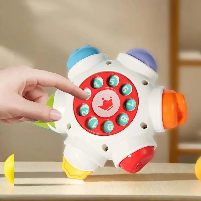 WOOPIE BABY Kosmiczna Rakieta Aktywności - Edukacyjna Kostka Sensoryczna 18m+ - zabawki-dla-dziewczynki