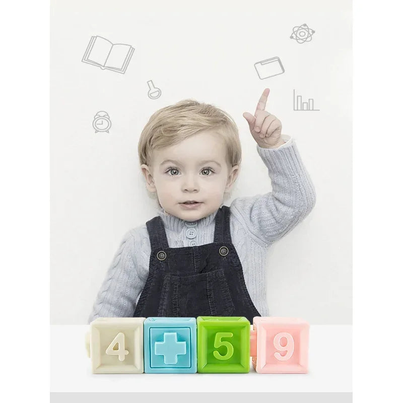 Sensoryczne puzzle do nauki cyfr i liczenia WOOPIE Baby - zabawki-dla-dziewczynki
