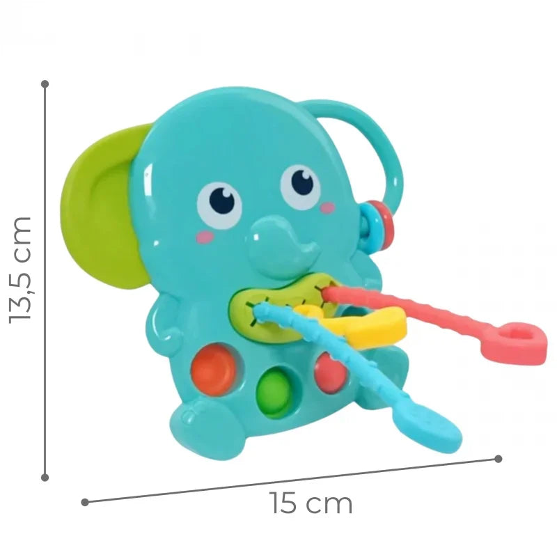 WOOPIE BABY Gryzak Sensoryczny Słonik Montessori 4w1 - zabawki-dla-dziewczynki