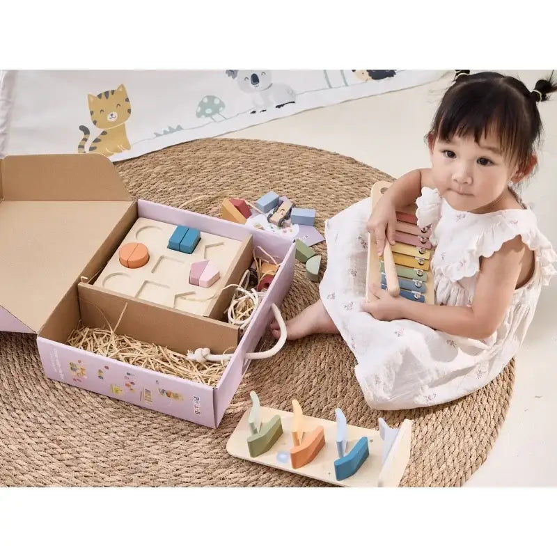 VIGA box edukacyjny dla dzieci 18–24 miesiące zestaw zabawek - zabawki-dla-dziewczynki