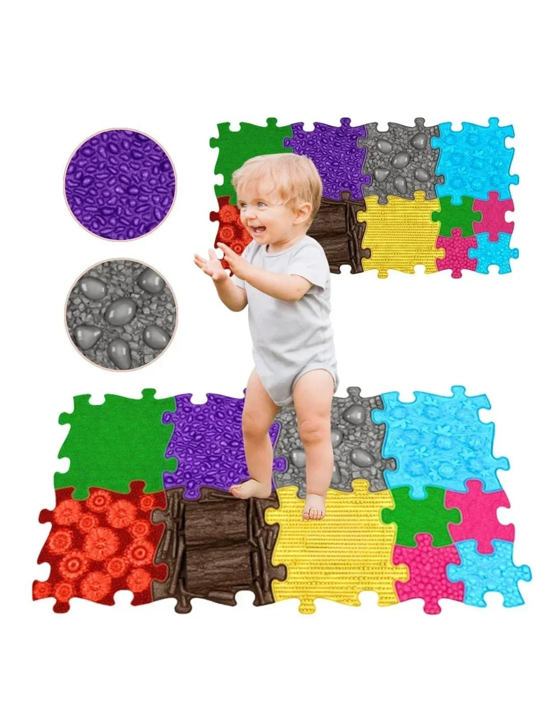 WOOPIE Mata Sensoryczna Ortopedyczna Puzzle dla dzieci - zabawki-dla-dziewczynki