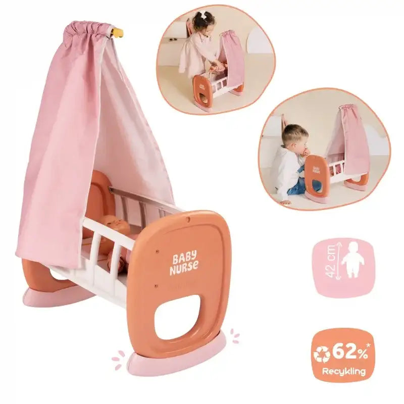 Smoby Baby Nurse kołyska dla lalek zabawa dla dziewczynki - zabawki-dla-dziewczynki