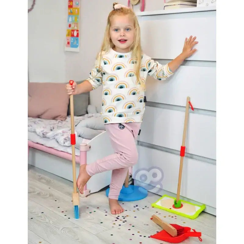 TOOKY TOY drewniany zestaw sprzątania dla maluchów - zabawki-dla-dziewczynki