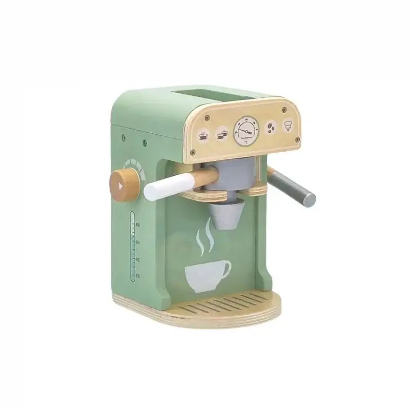 Drewniany ekspres WOOPIE GREEN cukiernia barista zabawka edukacyjna - zabawki-dla-dziewczynki