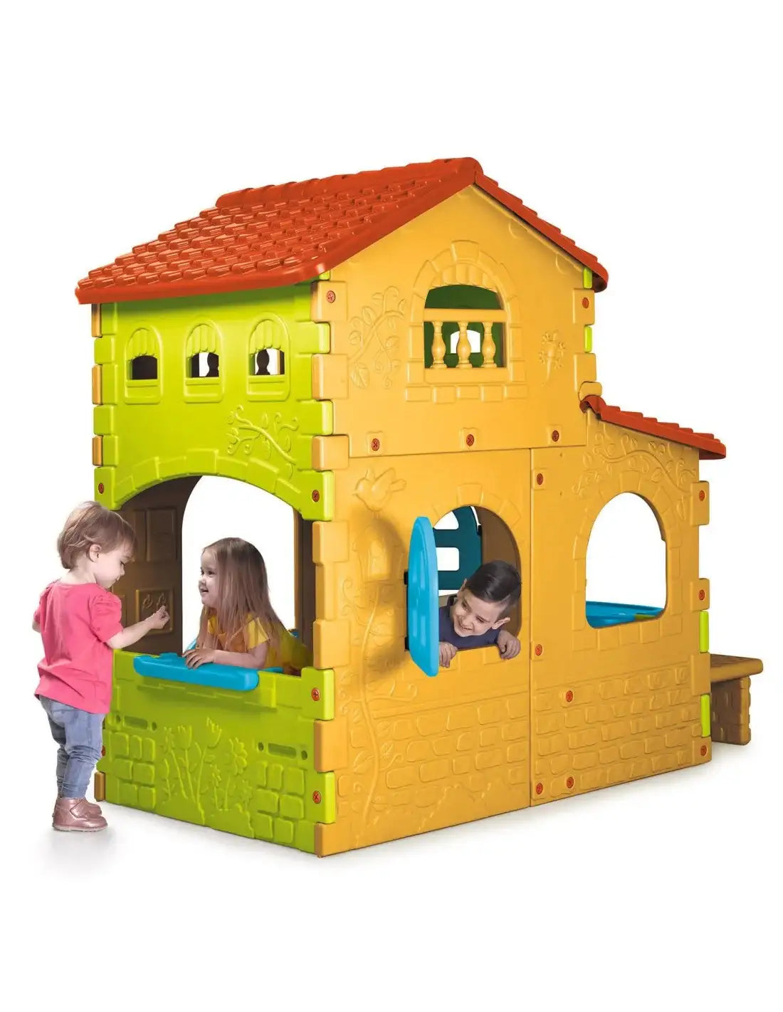 Duży domek ogrodowy FEBER Super Villa dla dzieci