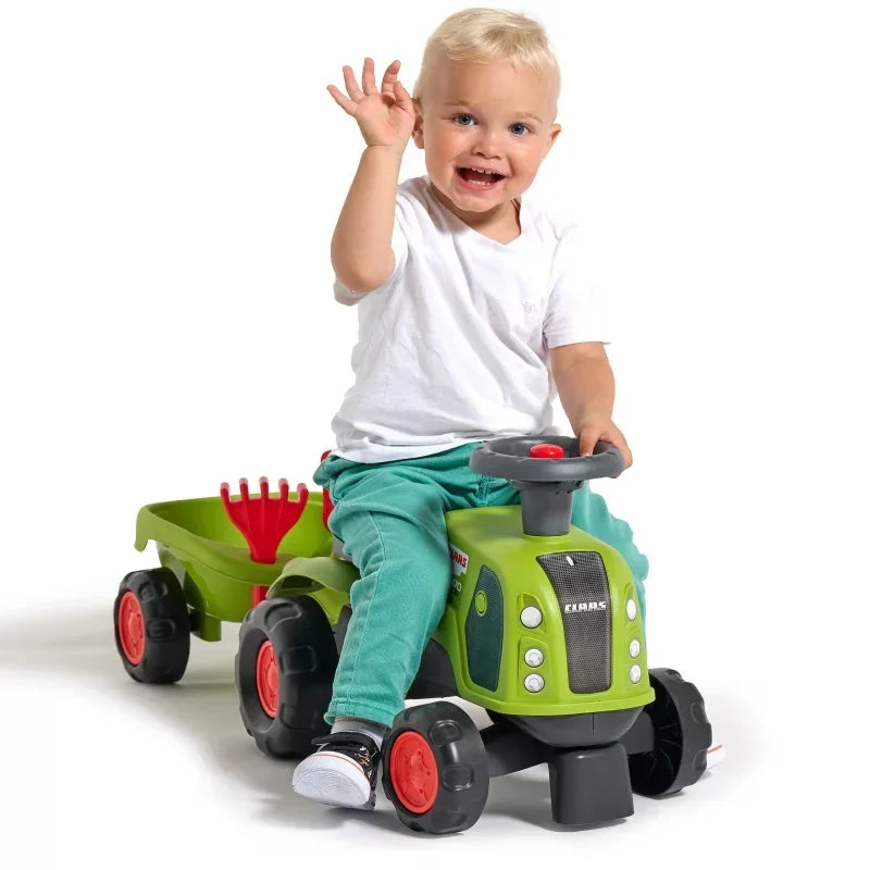 FALK Claas 470 Arion jeździk dla dzieci z przyczepką i zestawem do piasku - zabawki-dla-dziewczynki