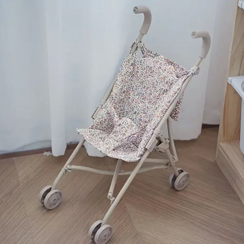 Wózek dla lalek WOOPIE ROYAL vintage flower zabawka kreatywna - zabawki-dla-dziewczynki