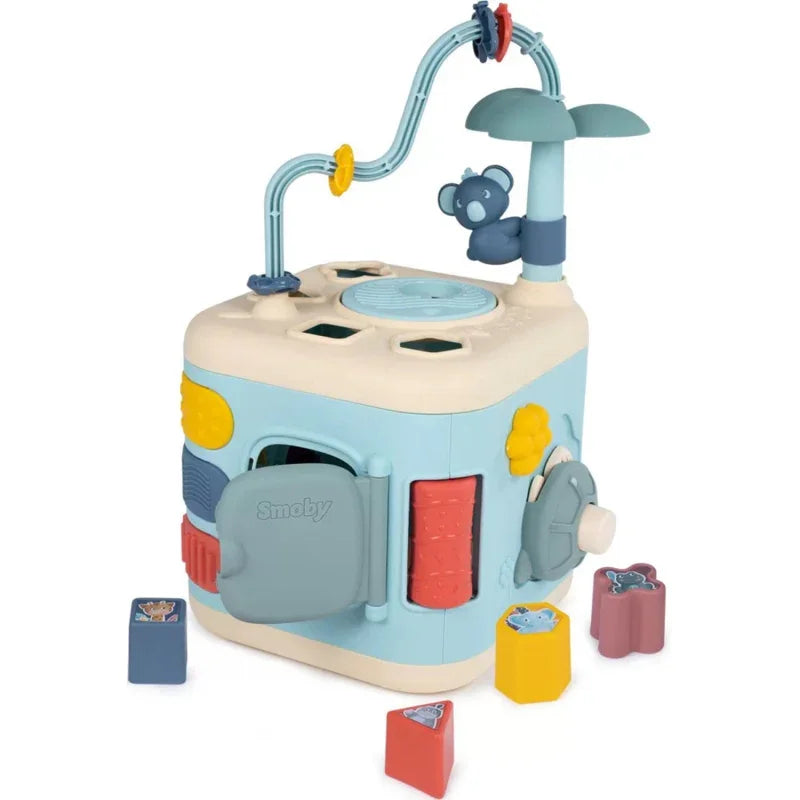 SMOBY Little Sensoryczna Kostka Aktywności dla Dzieci Sorter Labirynt 13w1 - zabawki-dla-dziewczynki