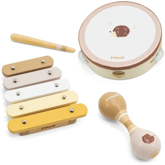 VIGA PolarB Zestaw Instrumentów Muzycznych Z Jeżykiem - zabawki-dla-dziewczynki