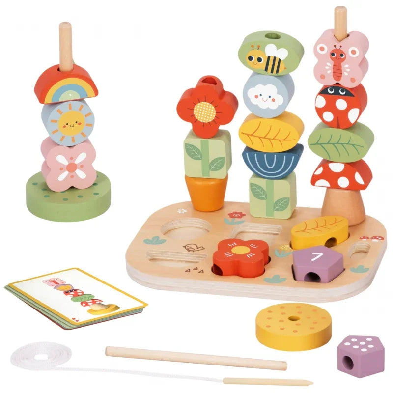 TOOKY TOY Box Edukacyjny 5 w1 Magiczny Ogród Montessori - zabawki-dla-dziewczynki