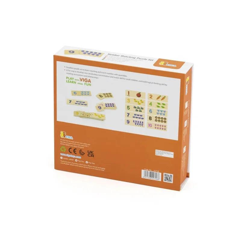 VIGA Montessori puzzle liczby drewniane dla dzieci- zabawki-dla-dziewczynki