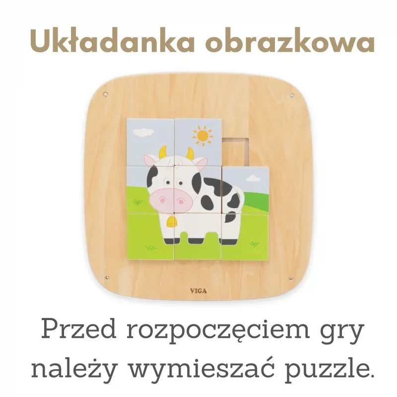 Sensoryczna Tablica Drewniana VIGA edukacyjna zabawka dla najmłodszych- zabawki-dla-dziewczynki