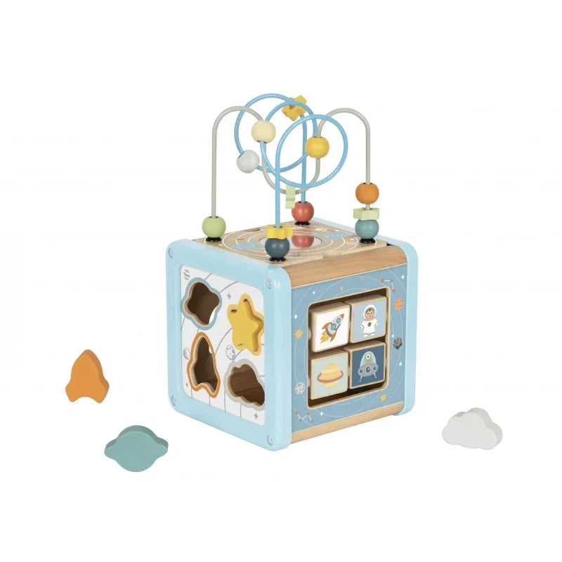 TOOKY TOY drewniana kostka edukacyjna kosmos sorter labirynt dla dzieci- zabawki-dla-dziewczynki