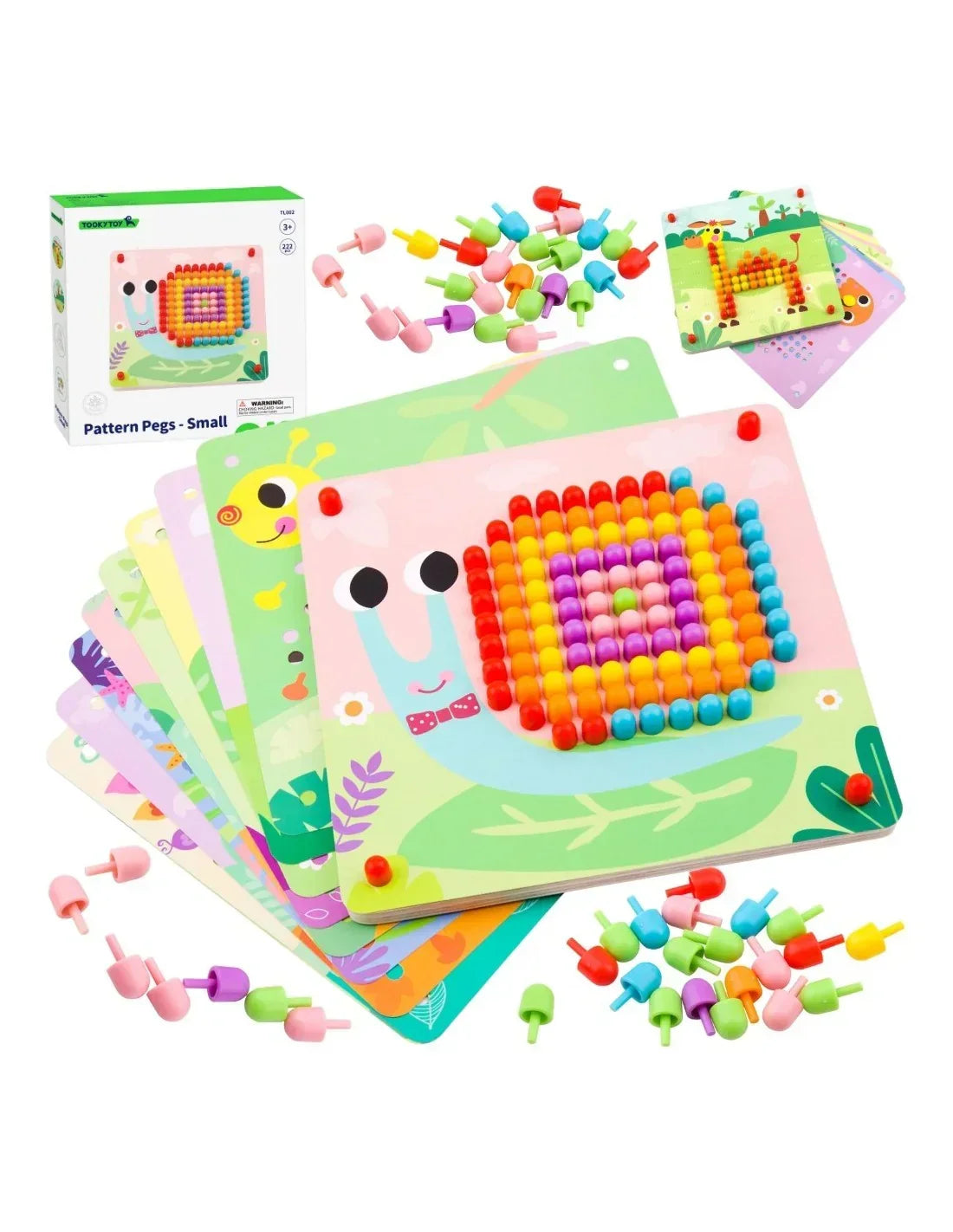 1-TOOKY TOY Układanka z Pinezkami Kołki Wpinaczka-1