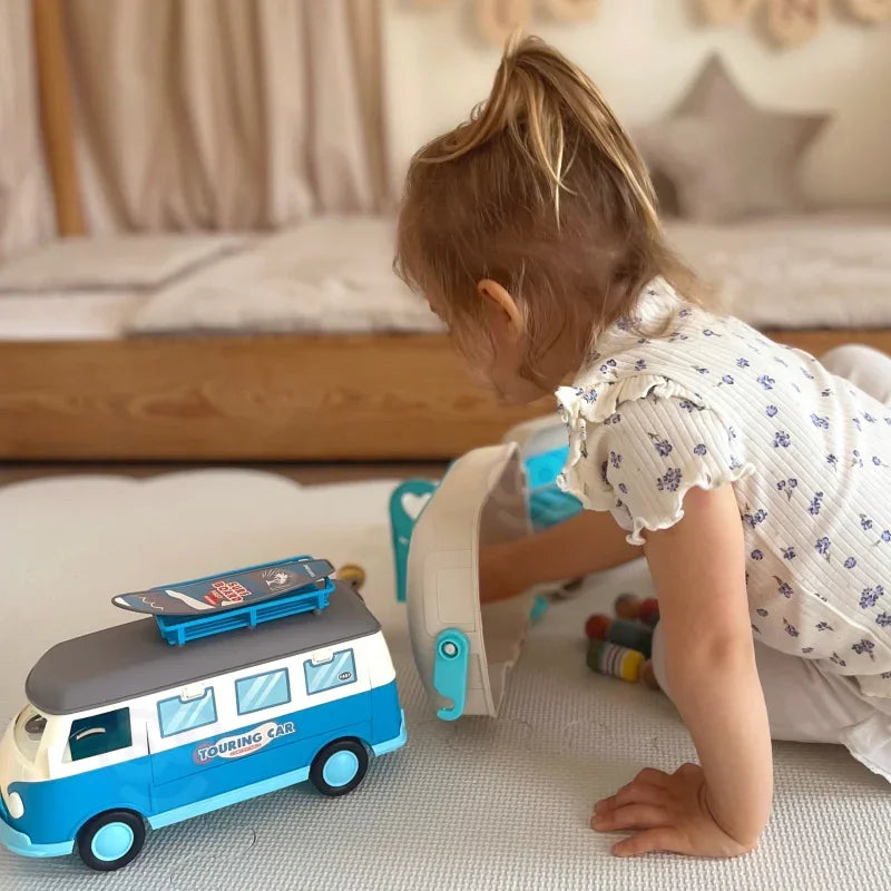 WOOPIE Kamper XL dla Lalek Zestaw Kempingowy z Przyczepką - zabawki-dla-dziewczynki