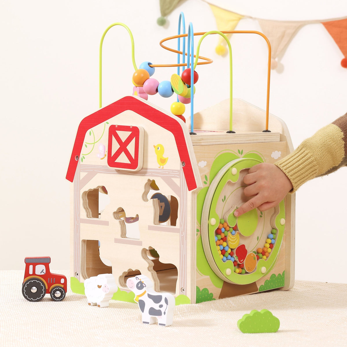 3-VIGA Drewniana Farma 7w1 - Kostka Edukacyjna-3