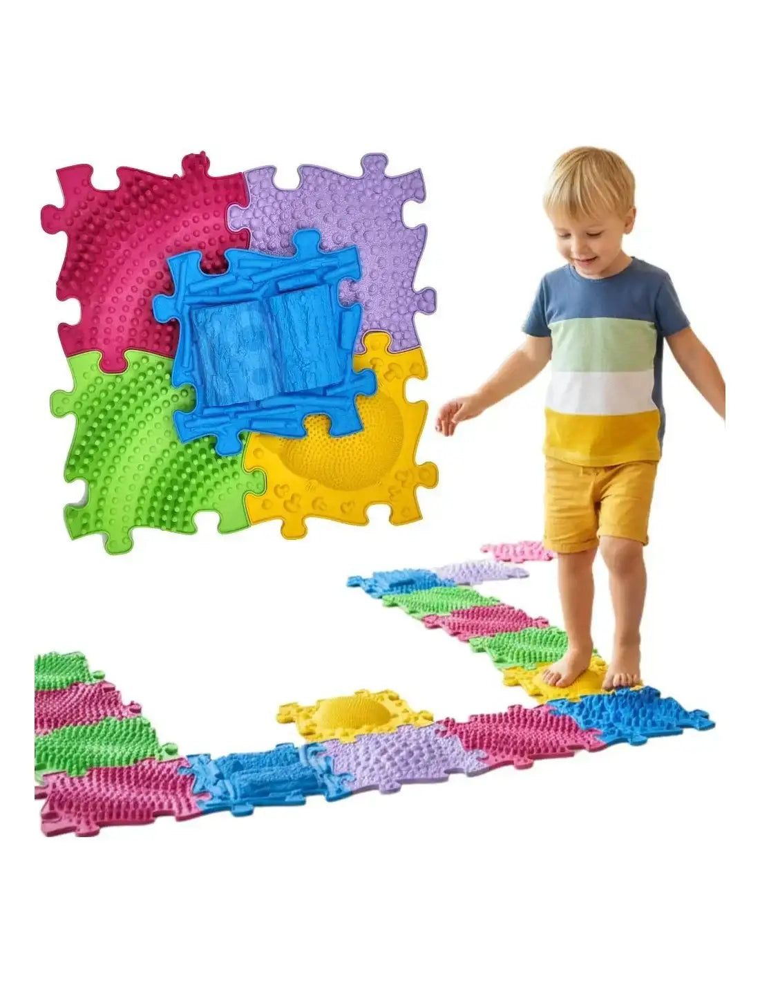 WOOPIE mata sensoryczna ortopedyczna puzzle 5 elementów dla dzieci - zabawki-dla-dziewczynki