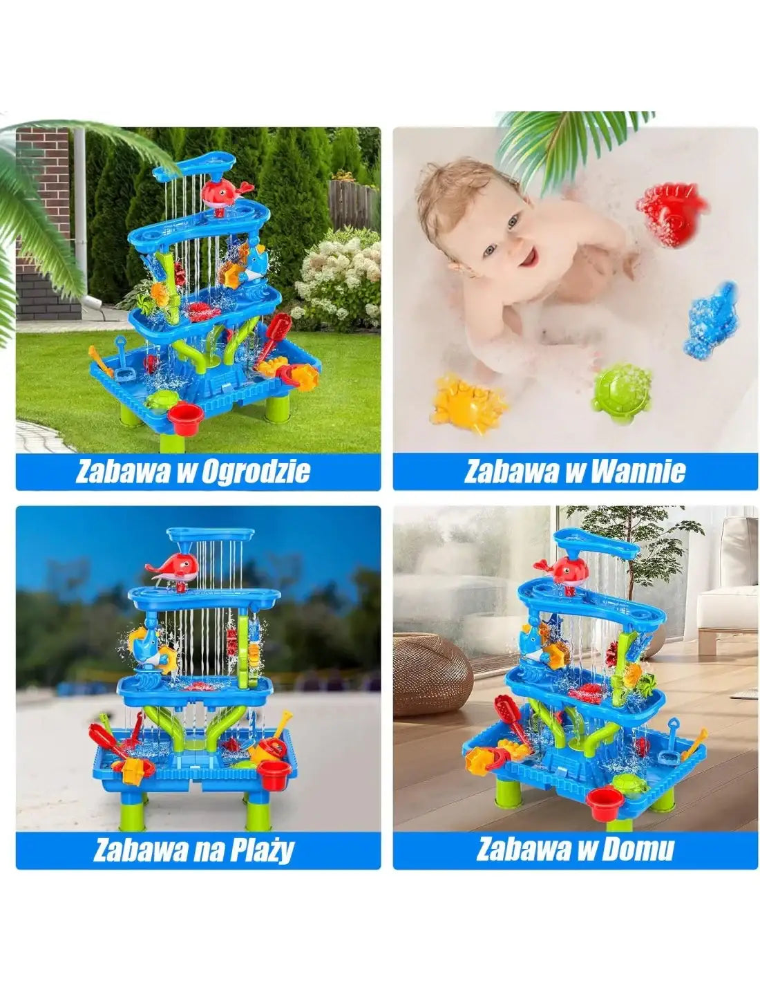 Zabawka ogrodowa stolik wodny WOOPIE XL - zabawki-dla-dziewczynki