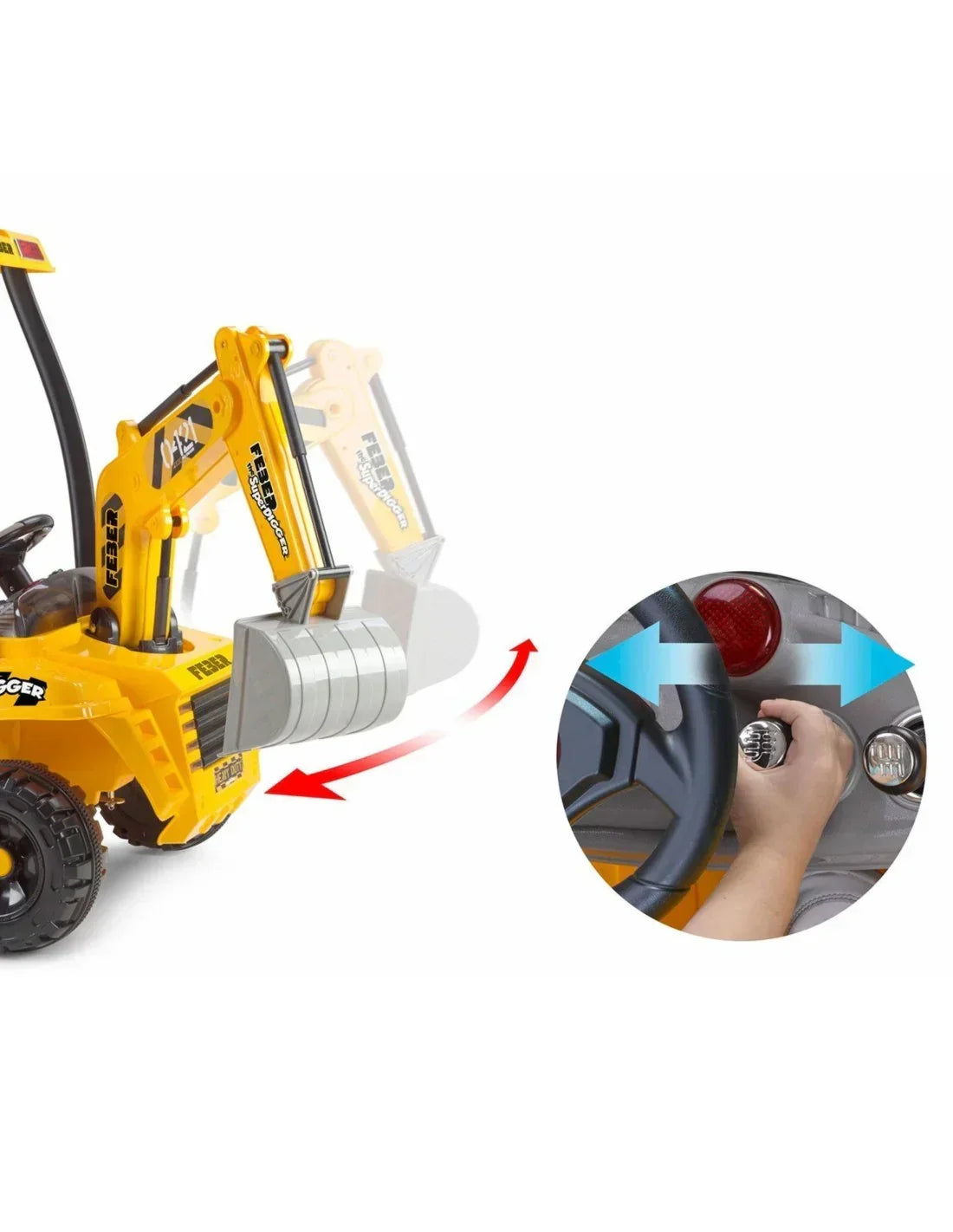 5-FEBER Koparka Elektryczna Super Digger Ulepszona Bateria LT 12V od 3 lat-5