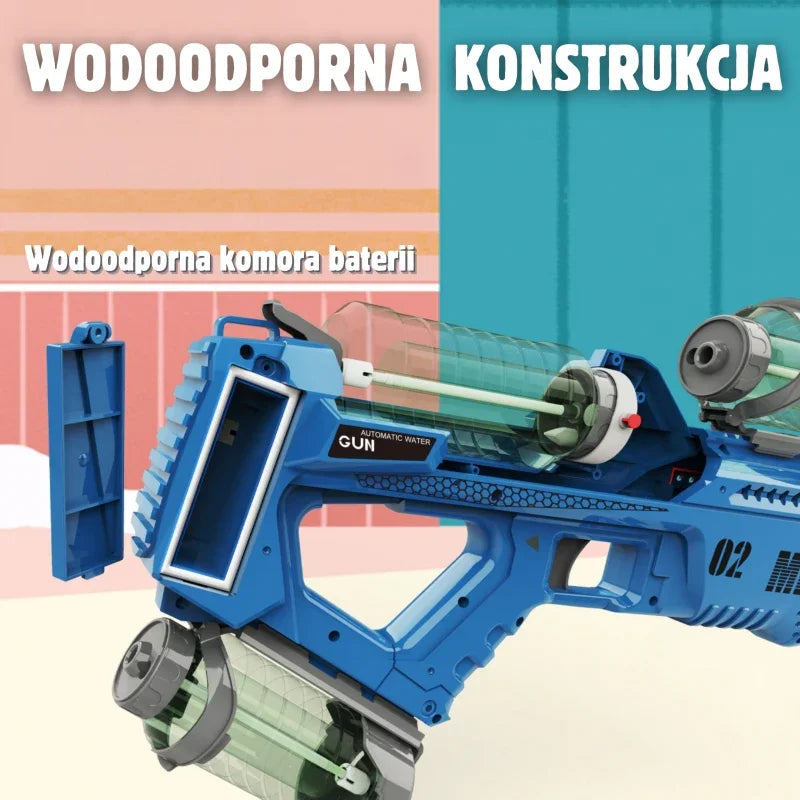 WOOPIE Pistolet na Wodę Elektryczny Automatyczny Merkury - zabawki-dla-dziewczynki