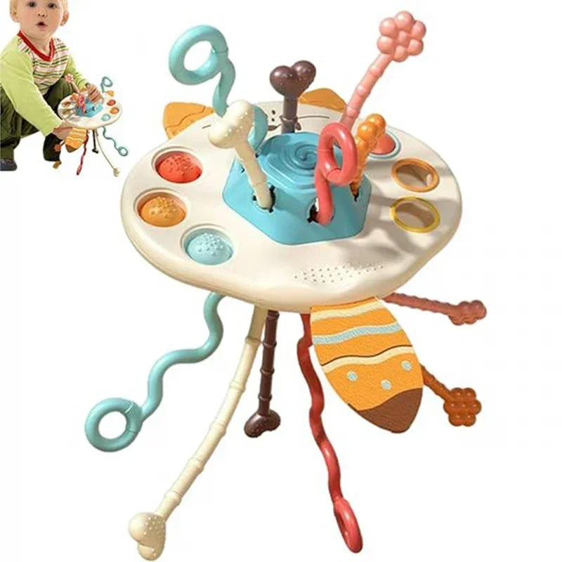 Sensoryczna zabawka WOOPIE BABY gryzak grzechotka lis dla niemowląt - zabawki-dla-dziewczynki