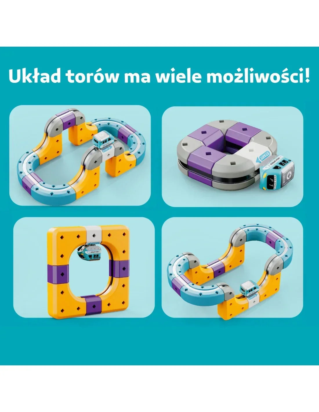WOOPIE kolejka magnetyczna tor konstrukcyjny dla dzieci