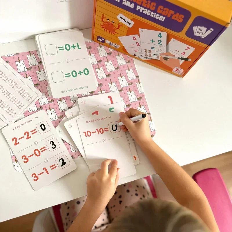 Zestaw edukacyjny WOOPIE karty i fiszki do nauki podstaw liczenia - zabawki-dla-dziewczynki