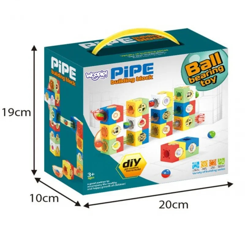 WOOPIE Tor Kulkowy Kulodrom Zestaw Konstrukcyjny Klocki 3D - zabawki-dla-dziewczynki