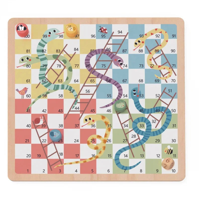 WOOPIE GREEN Gry Planszowe Logiczne 2w1 Ludo Chińczyk + Uwolnij Zwierzątka - zabawki-dla-dziewczynki