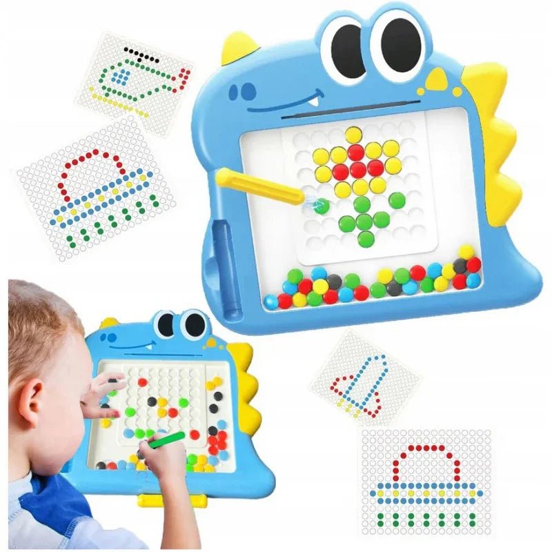 WOOPIE Tablica Magnetyczna dla Dzieci Montessori MagPad Dinozaur - zabawki-dla-dziewczynki