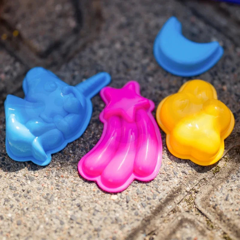 WOOPIE Piasek Kinetyczny 0,6 kg Zestaw Jednorożec Stolik z Foremkami - zabawki-dla-dziewczynki