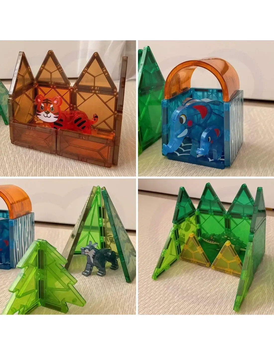 Klocki konstrukcyjne WOOPIE 3D magnetyczne 45 el. edukacyjne