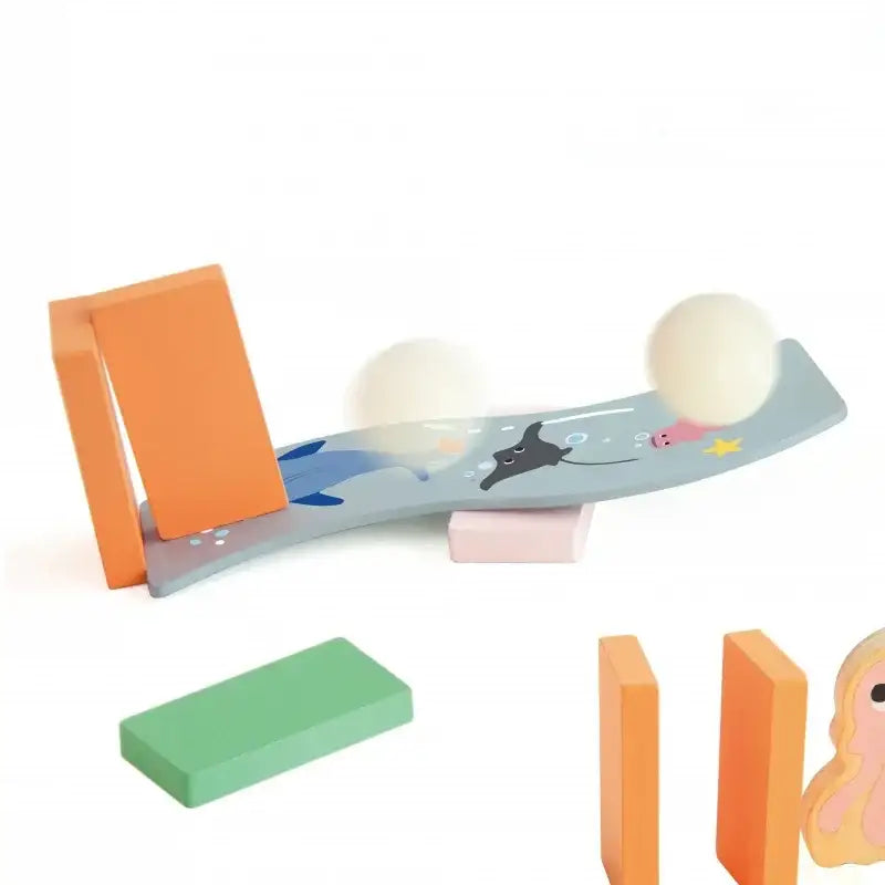 CLASSIC WORLD logiczna układanka domino drewniane Montessori - zabawki-dla-dziewczynki