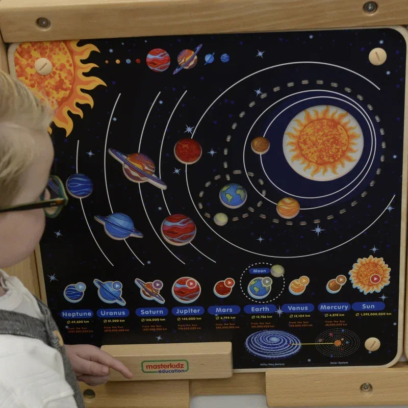 Tablica MASTERKIDZ układ słoneczny dla przedszkolaków edukacyjna - zabawki-dla-dziewczynki
