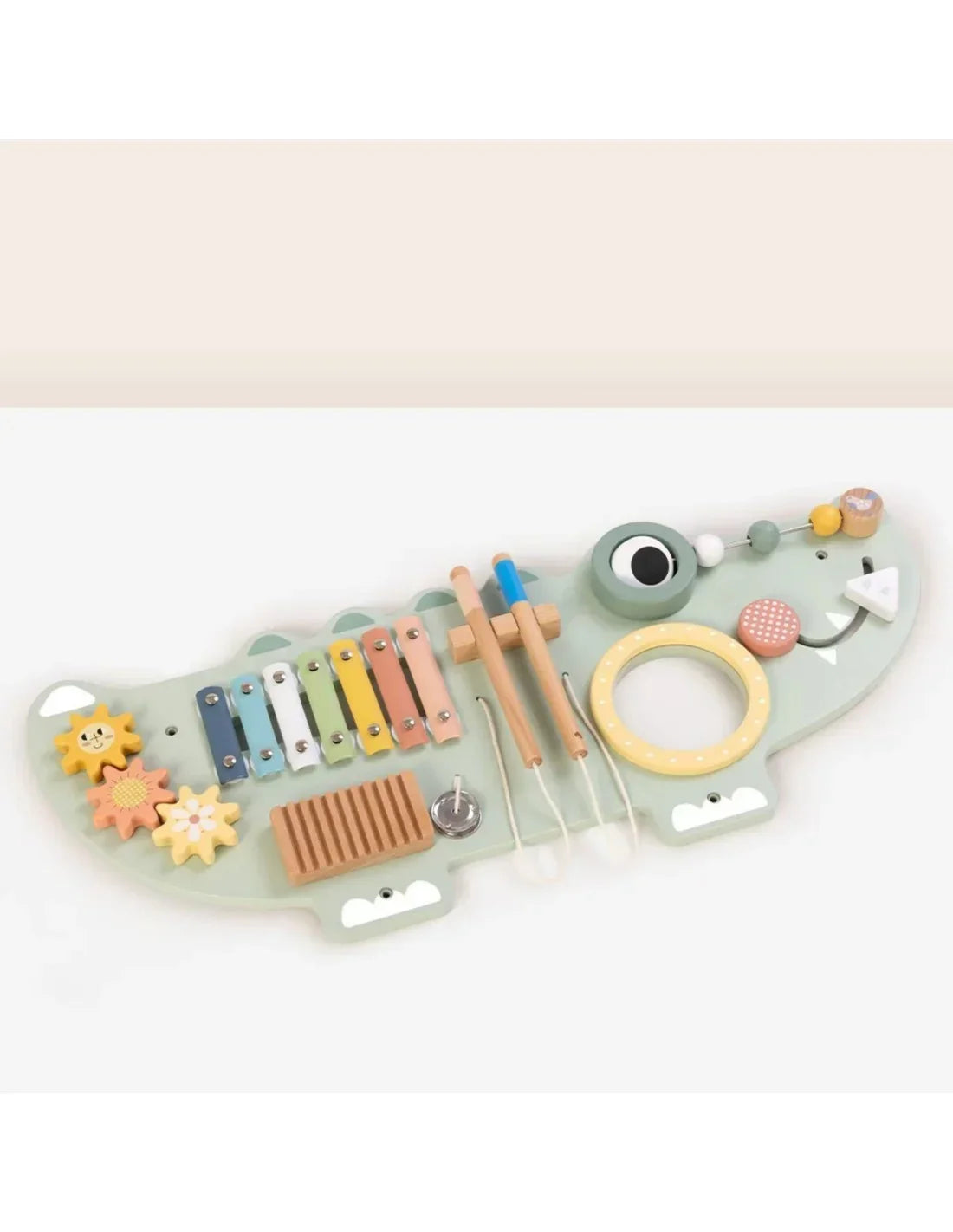 Tablica Montessori Tooky Toy Krokodyl 3 el. dla rozwoju motoryki