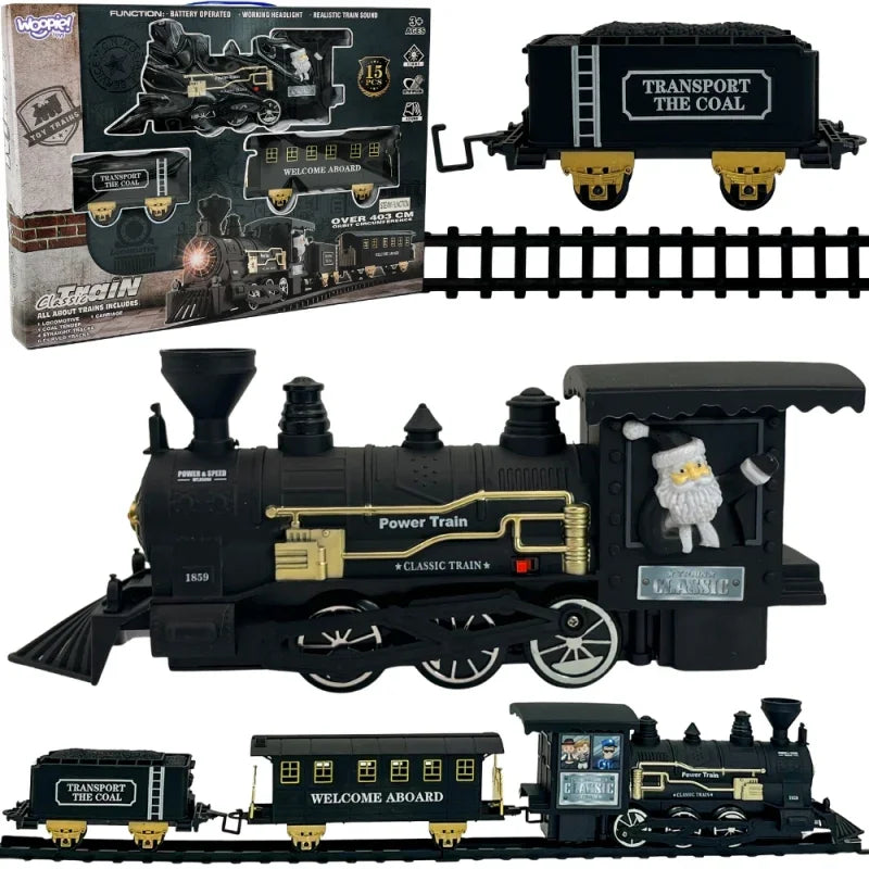 WOOPIE Pociąg Lokomotywa Zestaw XXL Tor 403 cm - zabawki-dla-dziewczynki