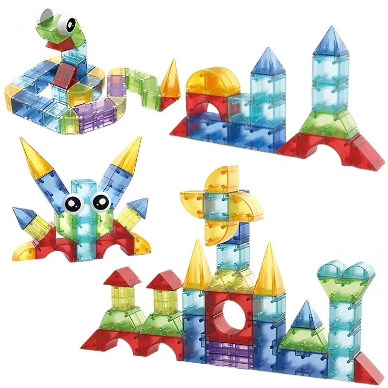 Klocki magnetyczne WOOPIE konstrukcyjne 3D 6 3 el. dla dzieci - zabawki-dla-dziewczynki