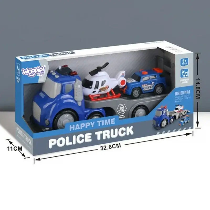 WOOPIE Laweta Policyjna City Truck zabawka budowlana i ratunkowa - zabawki-dla-dziewczynki