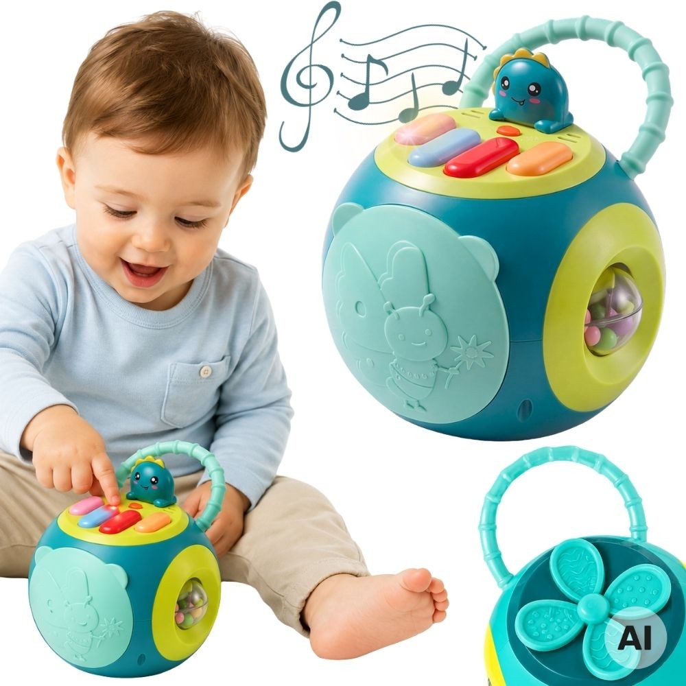 1-Woopie Interaktywna Kula Edukacyjna Montessori Pianinko-1