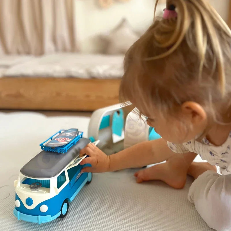 WOOPIE Kamper XL dla Lalek Zestaw Kempingowy z Przyczepką - zabawki-dla-dziewczynki