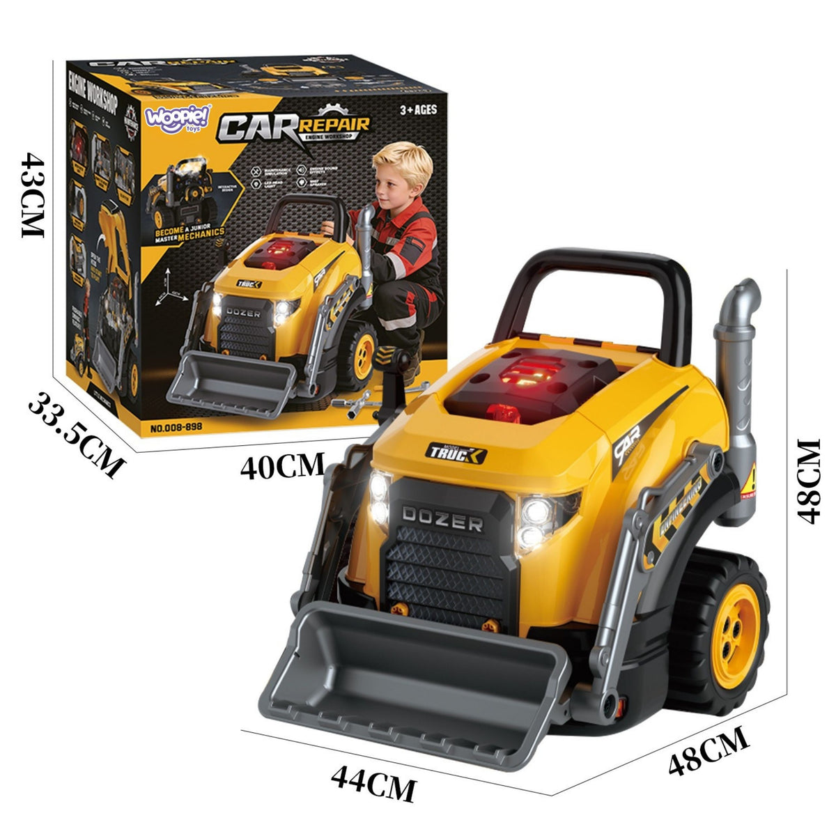 7-Woopie Duża Spycharka Warsztat Narzędzia Dźwięk Światło-7