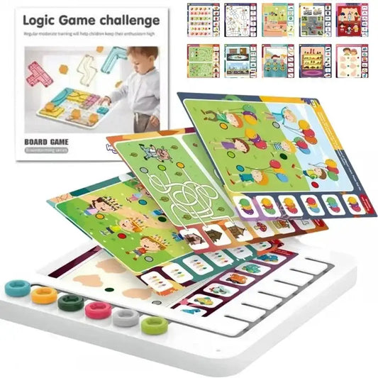 WOOPIE Zestaw 60 Gier Logicznych 3+, edukacyjne łamigłówki dla dzieci - zabawki-dla-dziewczynki