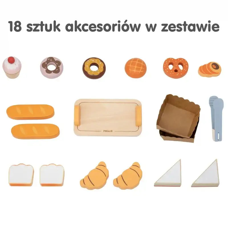 Mini piekarnia VIGA sklepik drewniany dla dzieci zabawa w sklep - zabawki-dla-dziewczynki